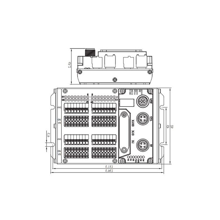 CC-Link protocol, IP20, 32DI, PNP, Terminal, Remote module, 009D33