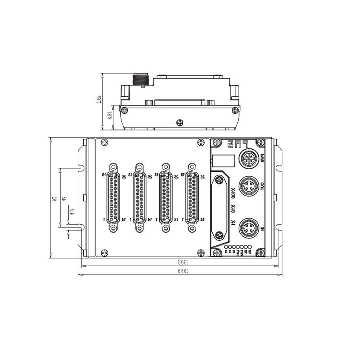 CC-Link protocol, IP20, 64DI/DO adaptive configuration, NPN, D-Sub interface, Remote module, 009D91